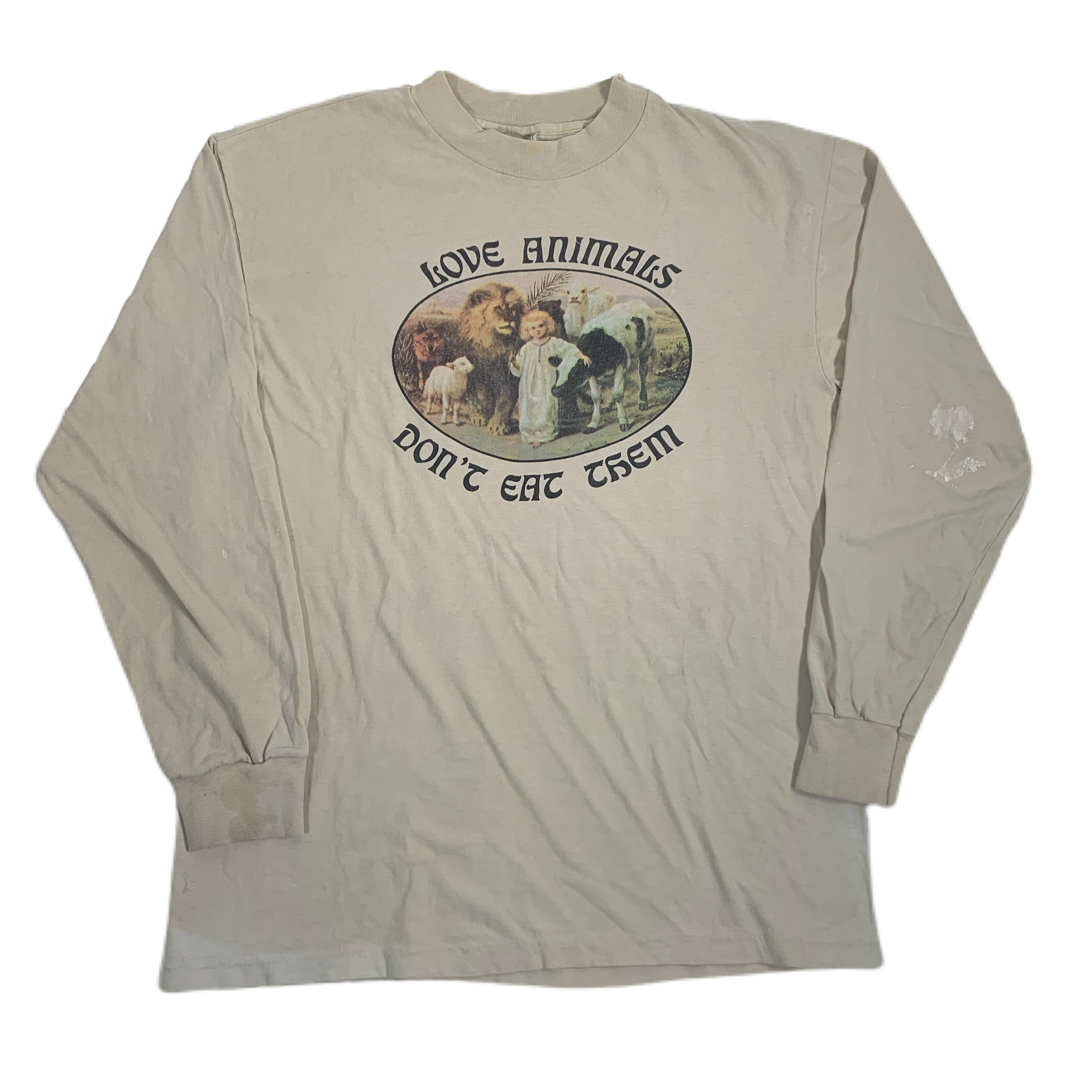 Vintage Love Animals “Don’t Eat Them” Long Sleeve Shirt