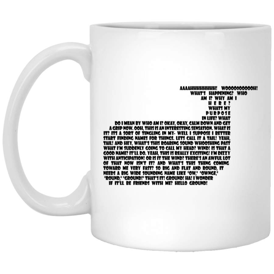 Hitchhikers whale quote Mug White Mug