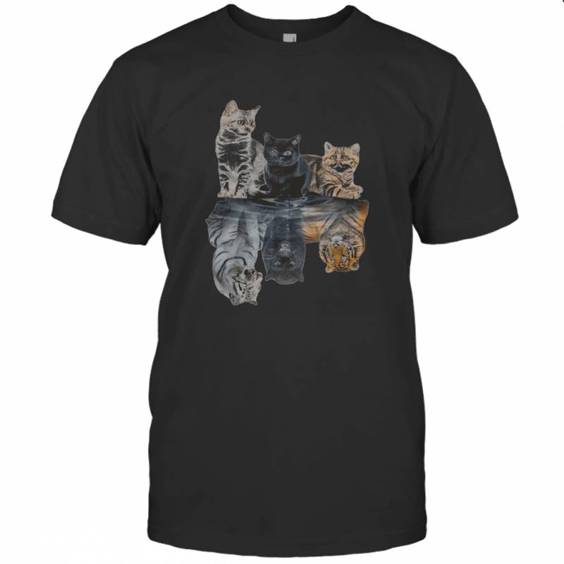 Cat Reflection Tiger T-shirt