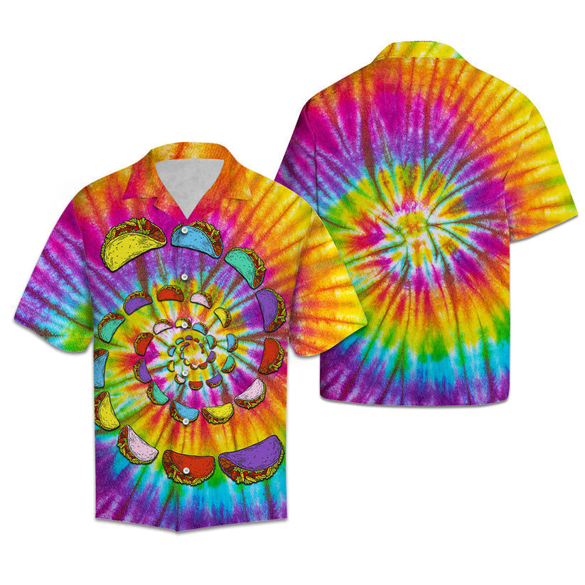 Awesome Tacos Tie Dye Hawaiian Shirt | For Men & Women | Hl2336