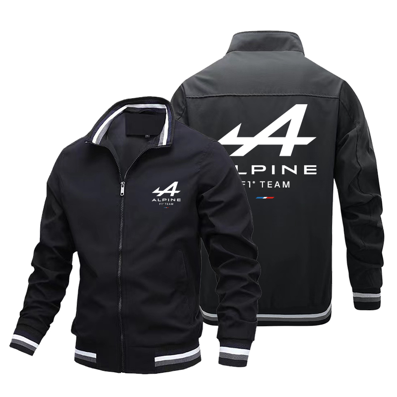 Alpine F1 Team New Zip Jacket Men’s Pocket Casual Sportswear Outdoor Cardigan Sports Team Jacket Men’s Logo Jacket Racing Jacket alx