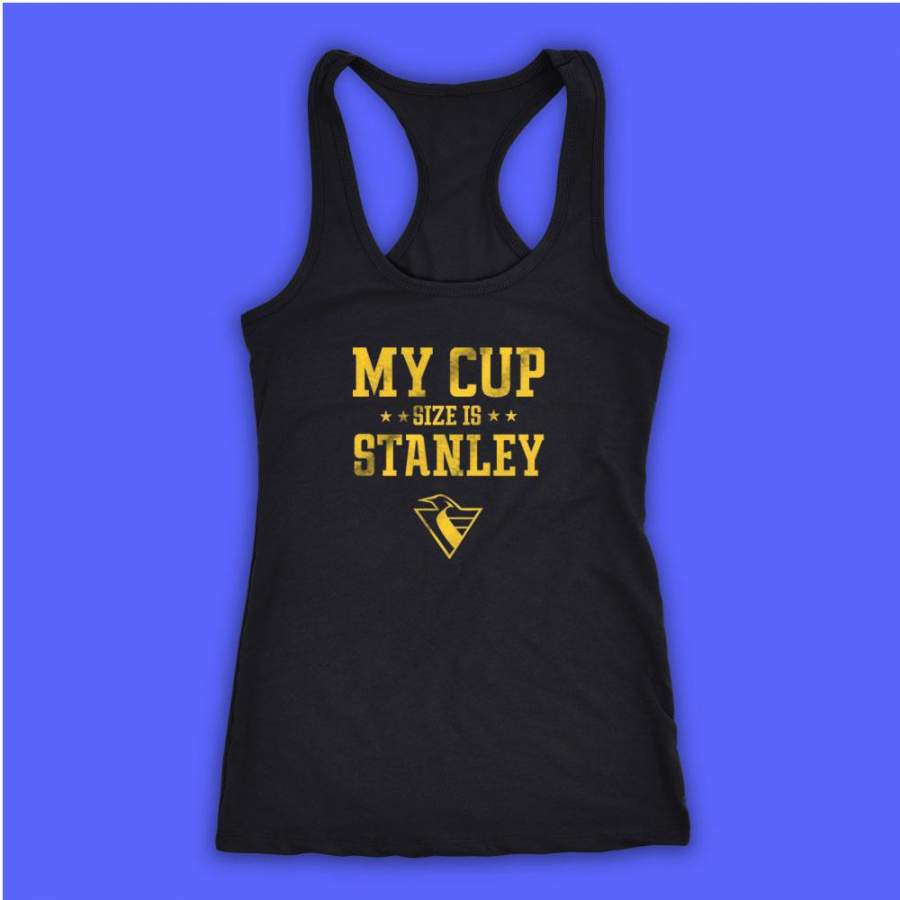 My Cup Size Is Stanley Pittsburgh Penguins Hockey Fan Women’S Tank Top Racerback