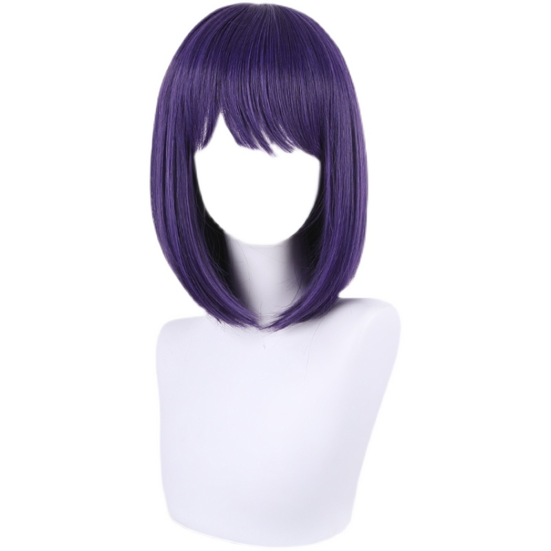 Anime My Dress-Up Darling Marin Kitagawa Cosplay Wig Straight Short Hair Cute Lolita Props Halloween Purple Wig alx