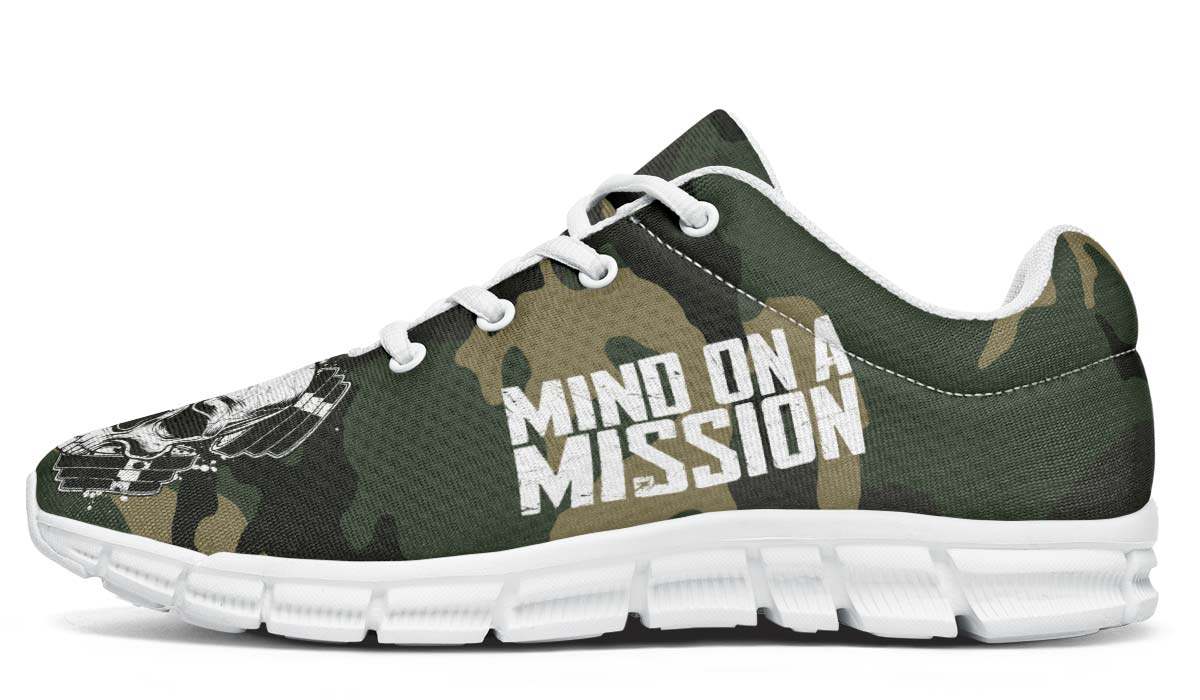 Camo Weightsmindonamission Breathable Sneakers Custom Shoes V76