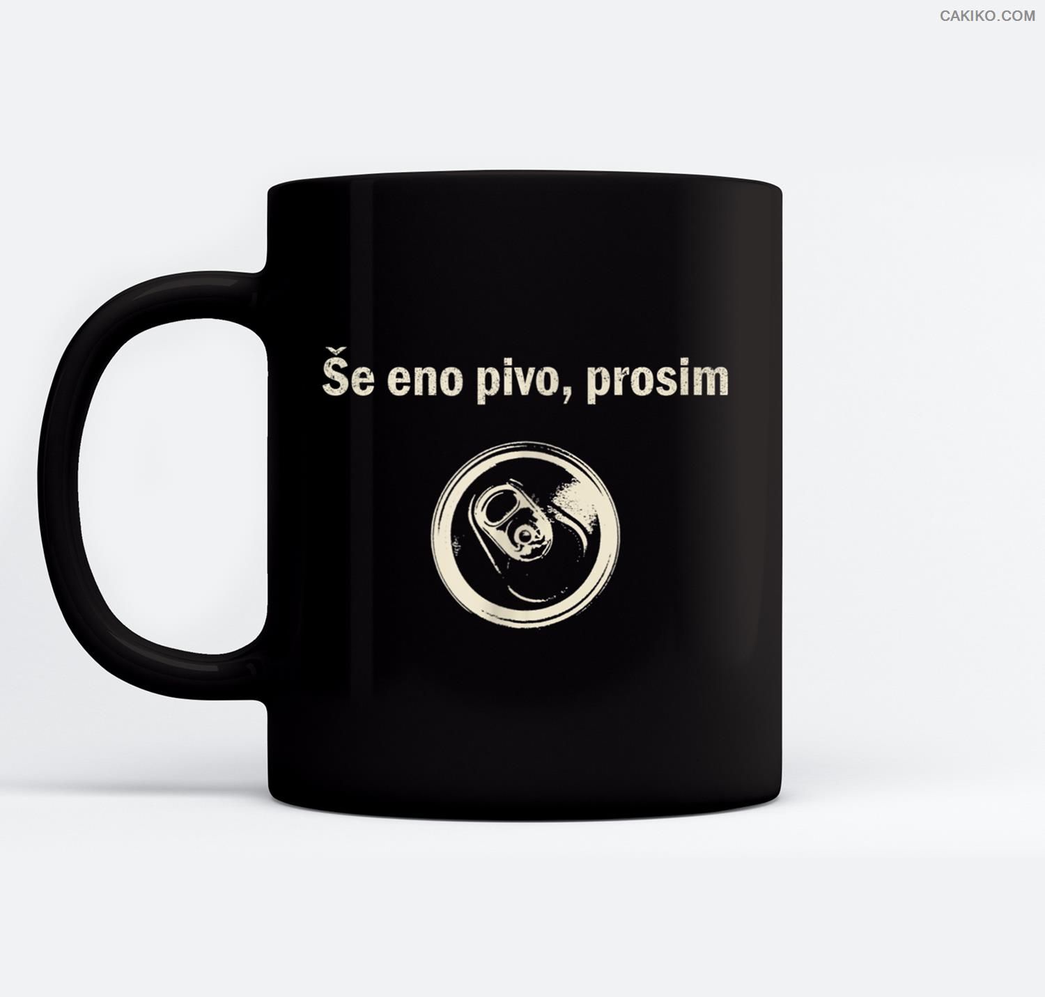 Slovenian Beer Drinking  Another Beer Please Ceramic Coffee Black Mugs