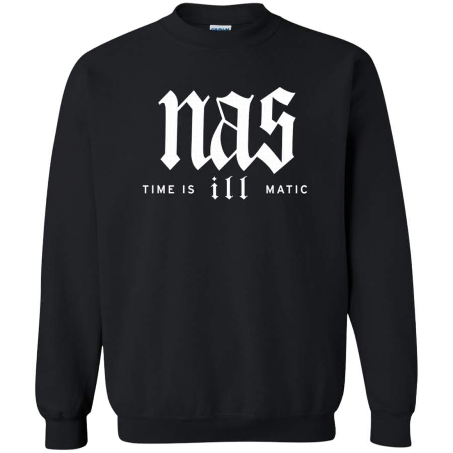 AGR Nas Time is ill Matic Crewneck Pullover Sweatshirt