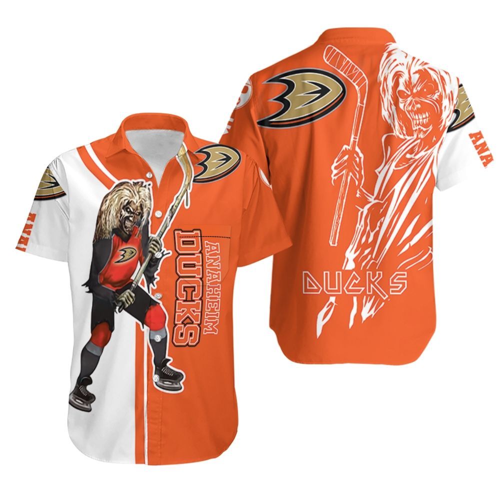 Anaheim Ducks And Zombie For Fan Hawaiian Shirt