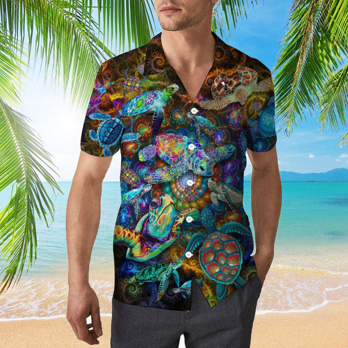 Amazing Sea Turtle Are Glowing Hawaiian Shirt – For Men And Women