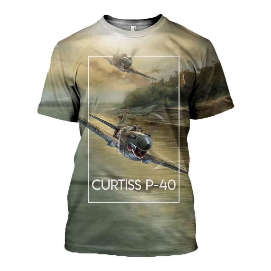 3D All Over Printed P40 Warhawk Shirt