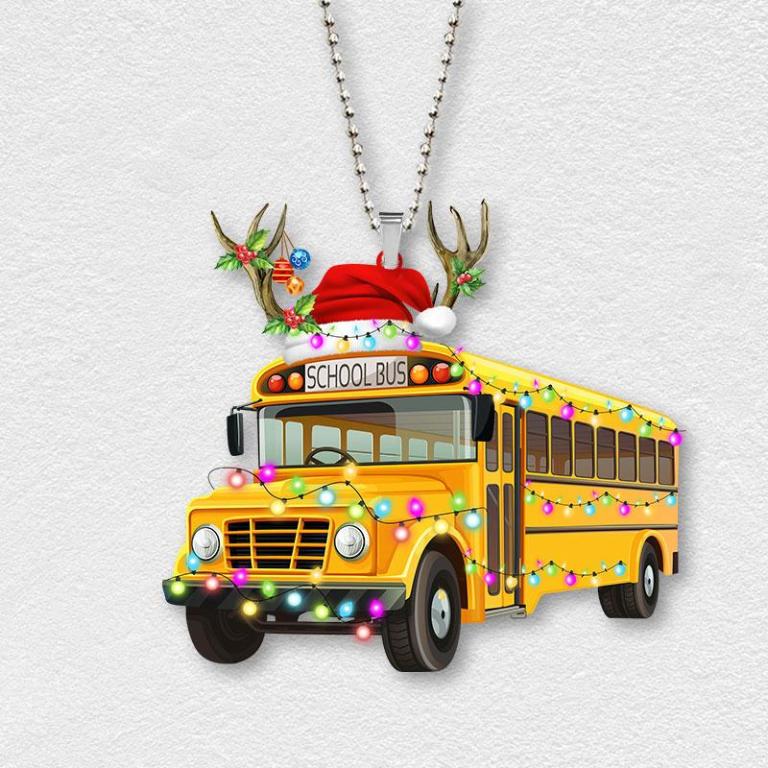 Bus School Christmas Ornaments