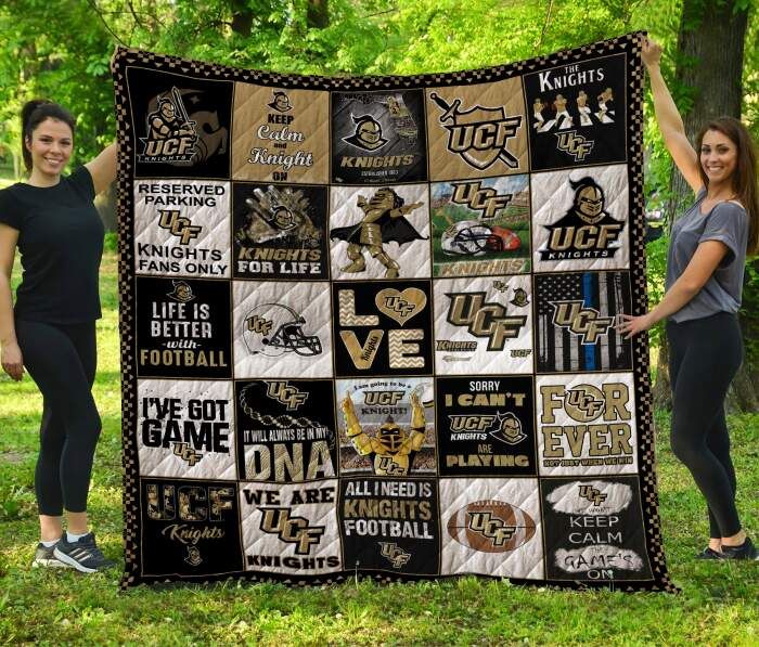 Ucf Knights Football 3D Quilt Blanket, Fleece Blanket