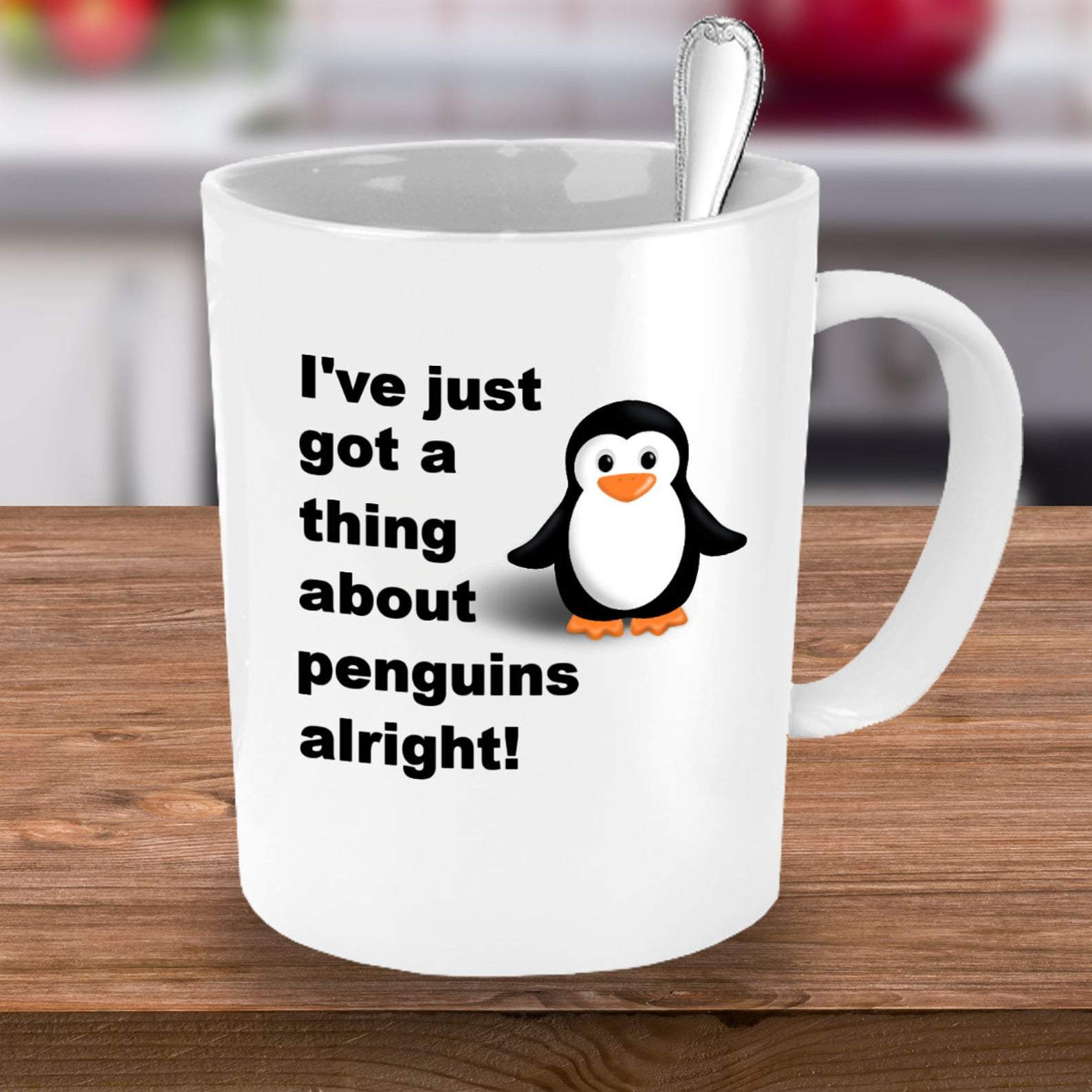 Penguin Funny For Mom Dad Cher Mug White Ceramic 11-15Oz Coffee Tea Cup