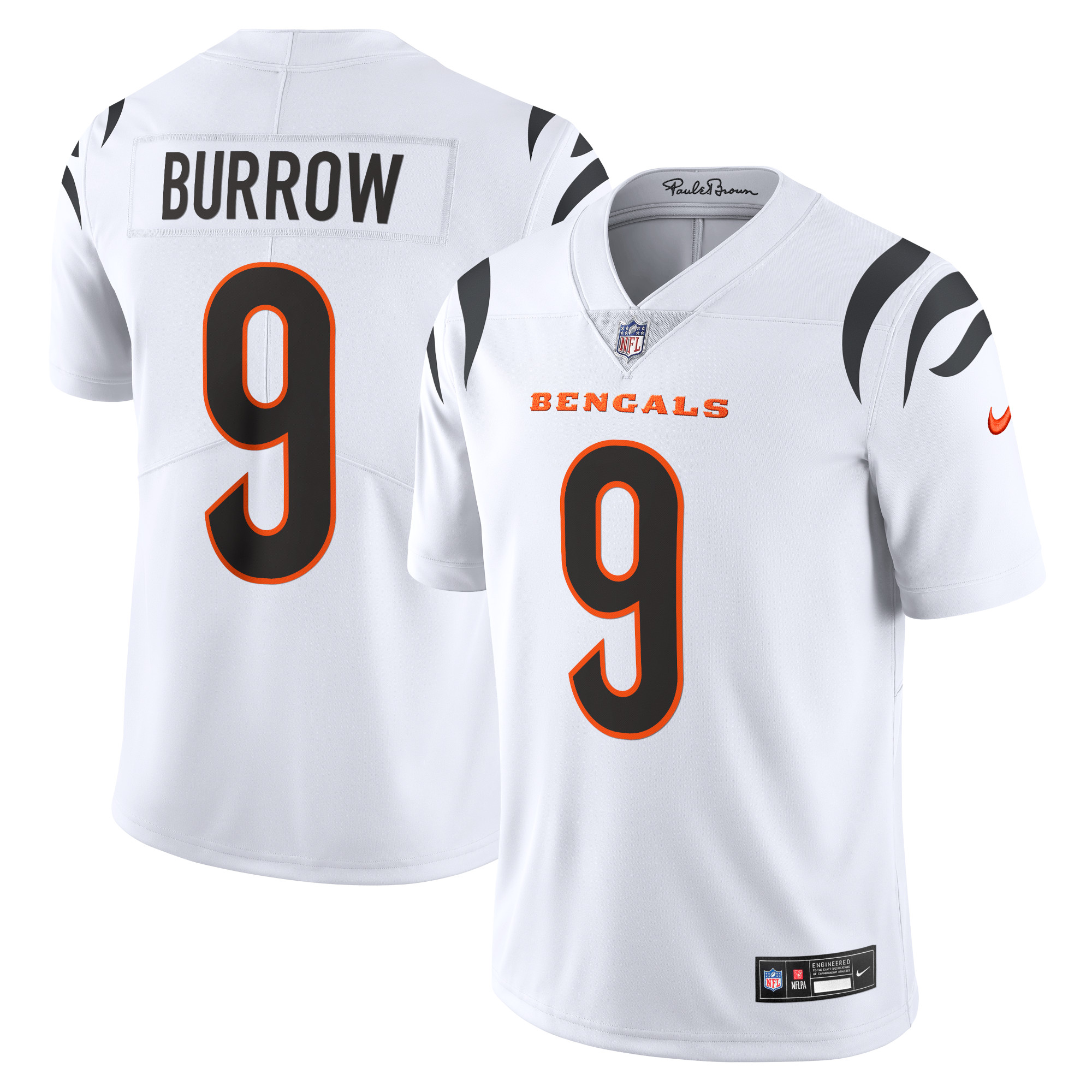 Men’s Cincinnati Bengals Joe Burrow White  Vapor Untouchable Limited Jersey