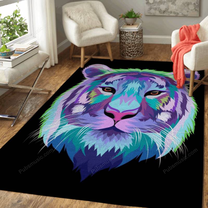 Tiger colorful – Animal Pop Art Rug Mats – Carpet