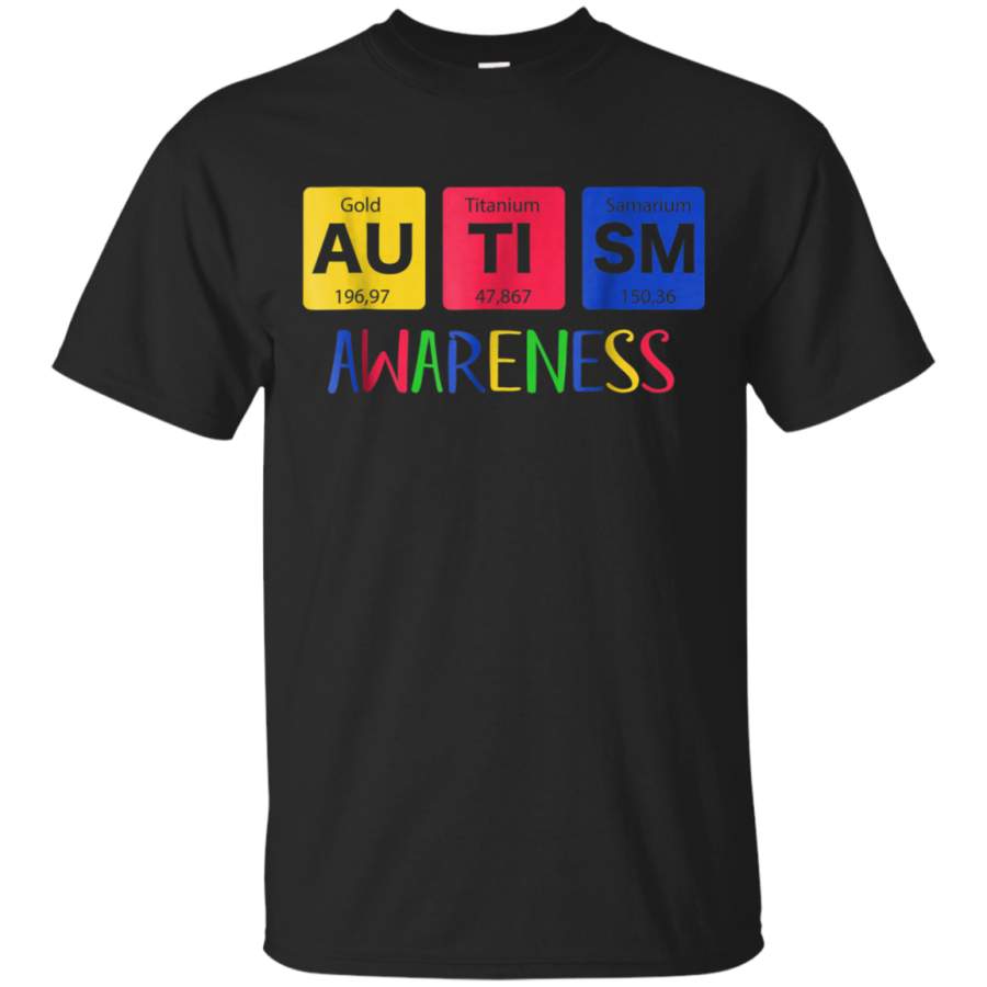 AGR Autism Awareness Chemical Elements Periodic Table T-Shirt