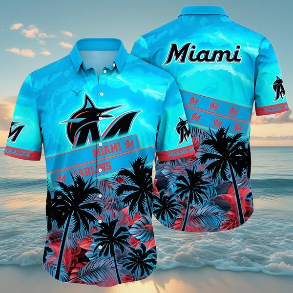 Miami Marlins Hawaiian Shirt Aloha Gift