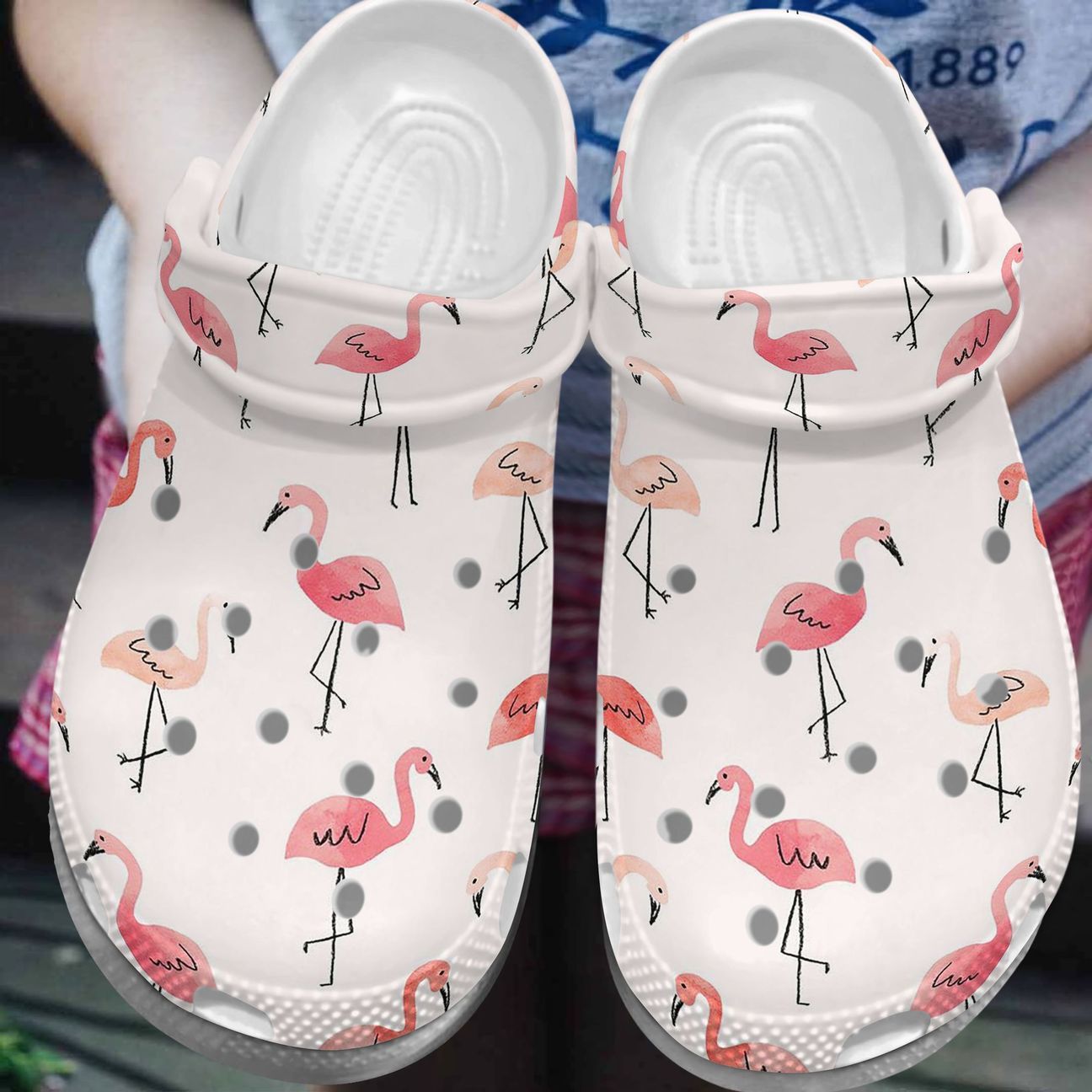 Flamingo Personalize Clog, Custom Name, Text, Fashion Style For Women, Men, Kid, Print 3D Flamingo Pattern