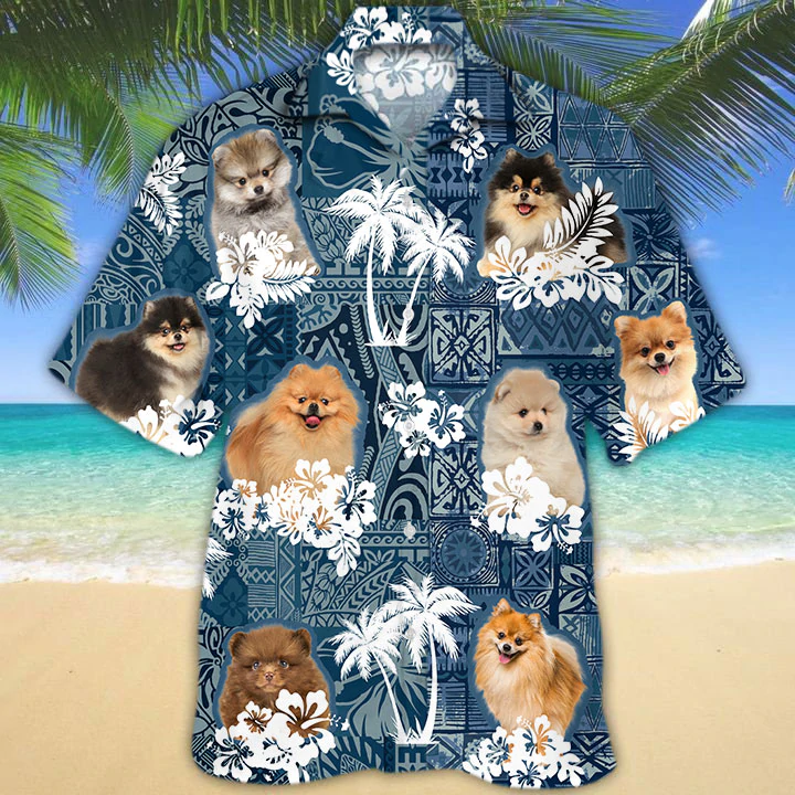 Pomeranian Hawaii Shirt Ha23156