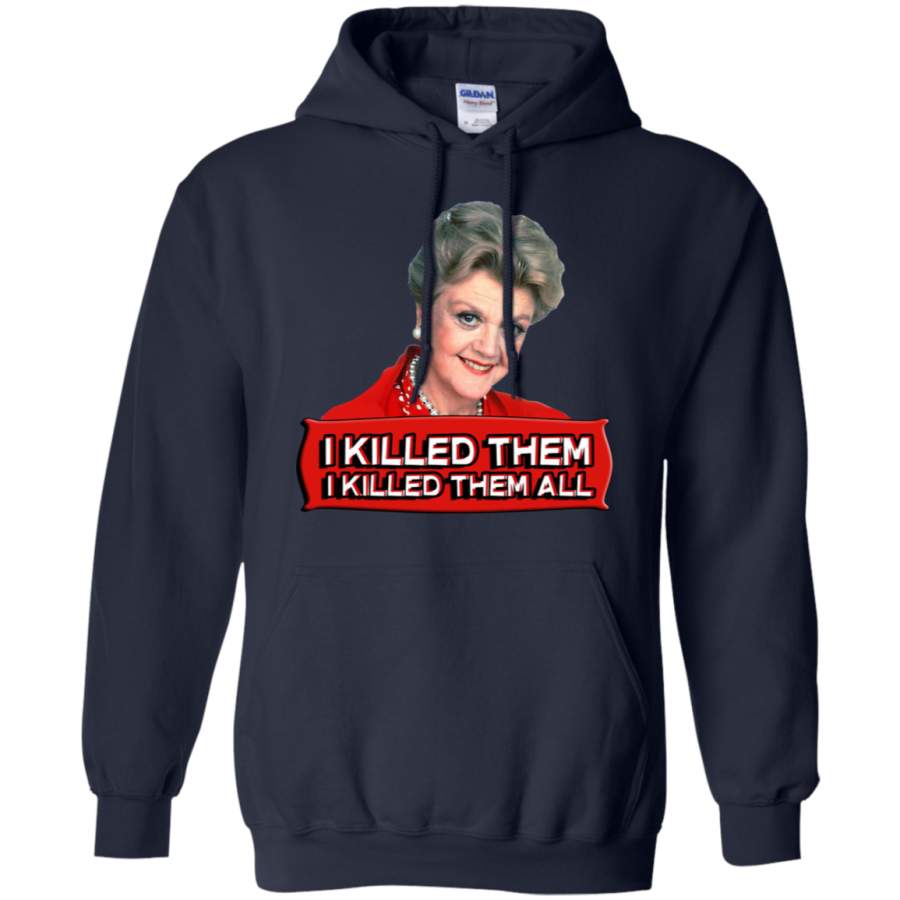 AGR Angela Lansbury (Jessica Fletcher) Murder she wrote confession I killed them all Gildan Pullover Hoodie