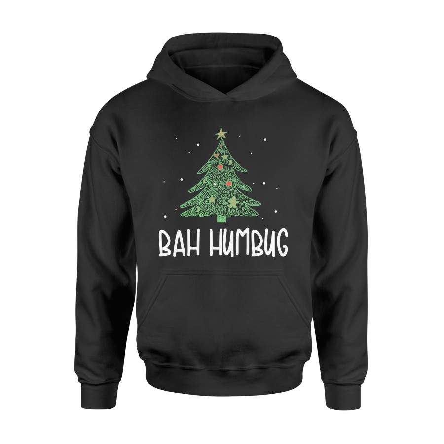 Christmas Tree  Bah Humbug Cute Holiday  Hoodie