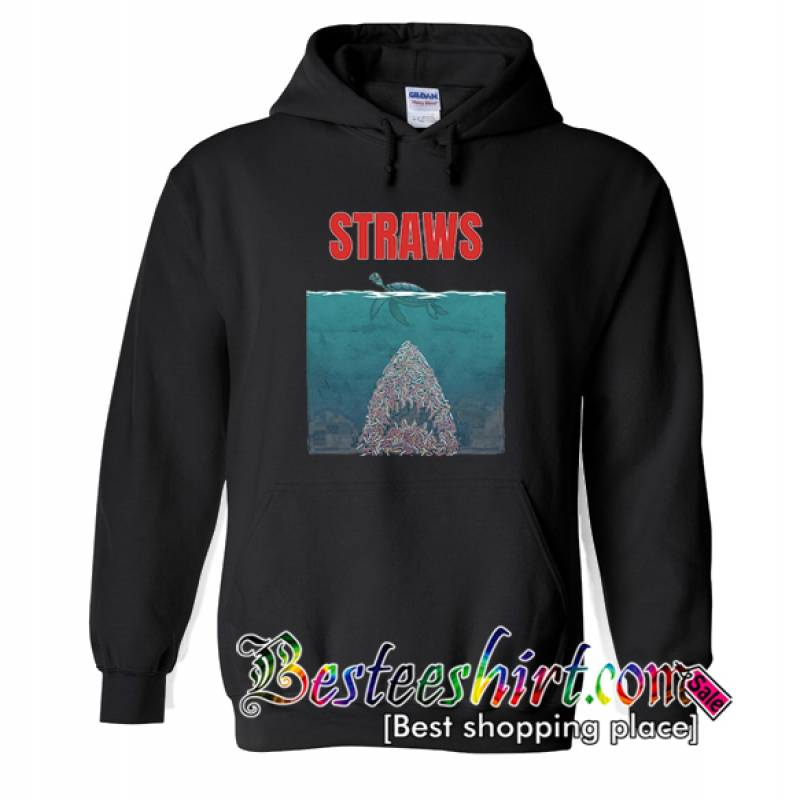 Straws Turtles Jaws Shark Hoodie (BSM)