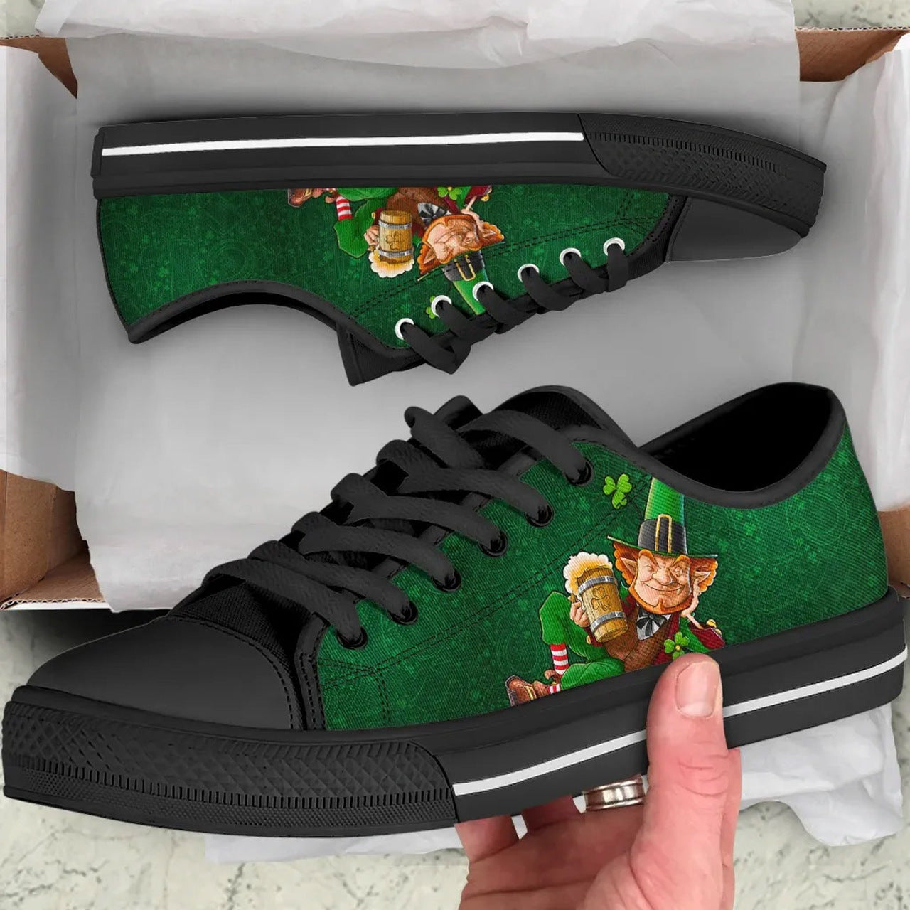 Celtic Low Top Shoes - Patrick'S Day Green Celtic