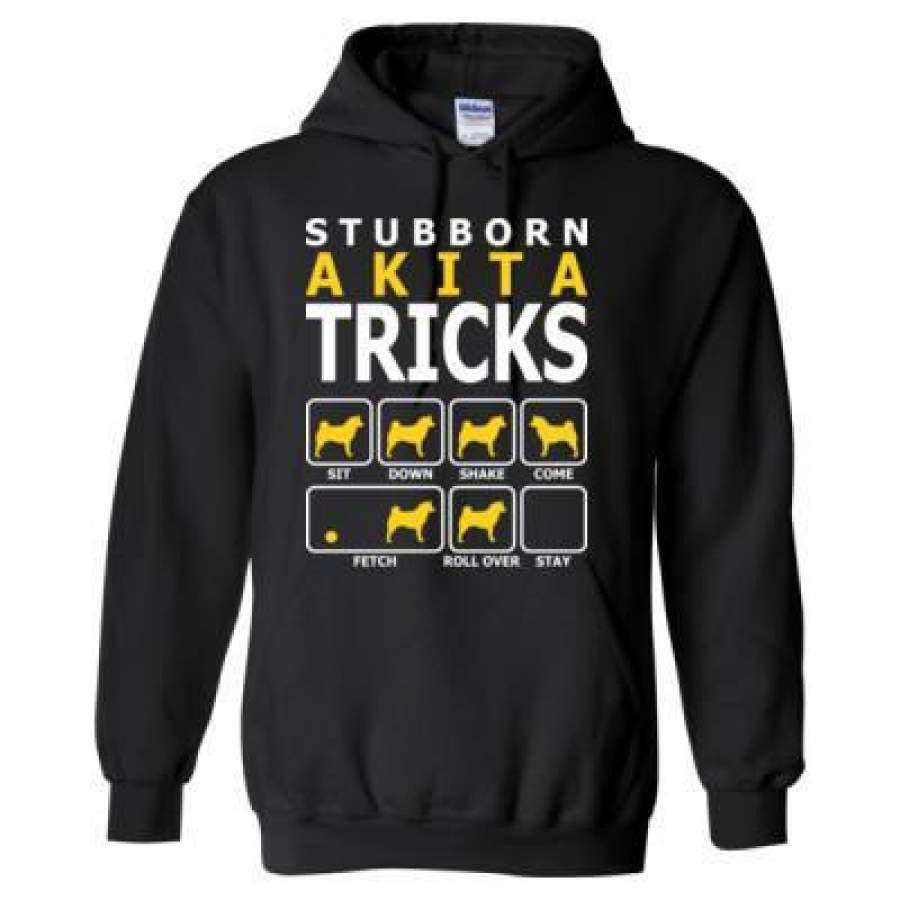 AGR Stubborn Akita Dog Tricks – Heavy Blend™ Hooded Sweatshirt