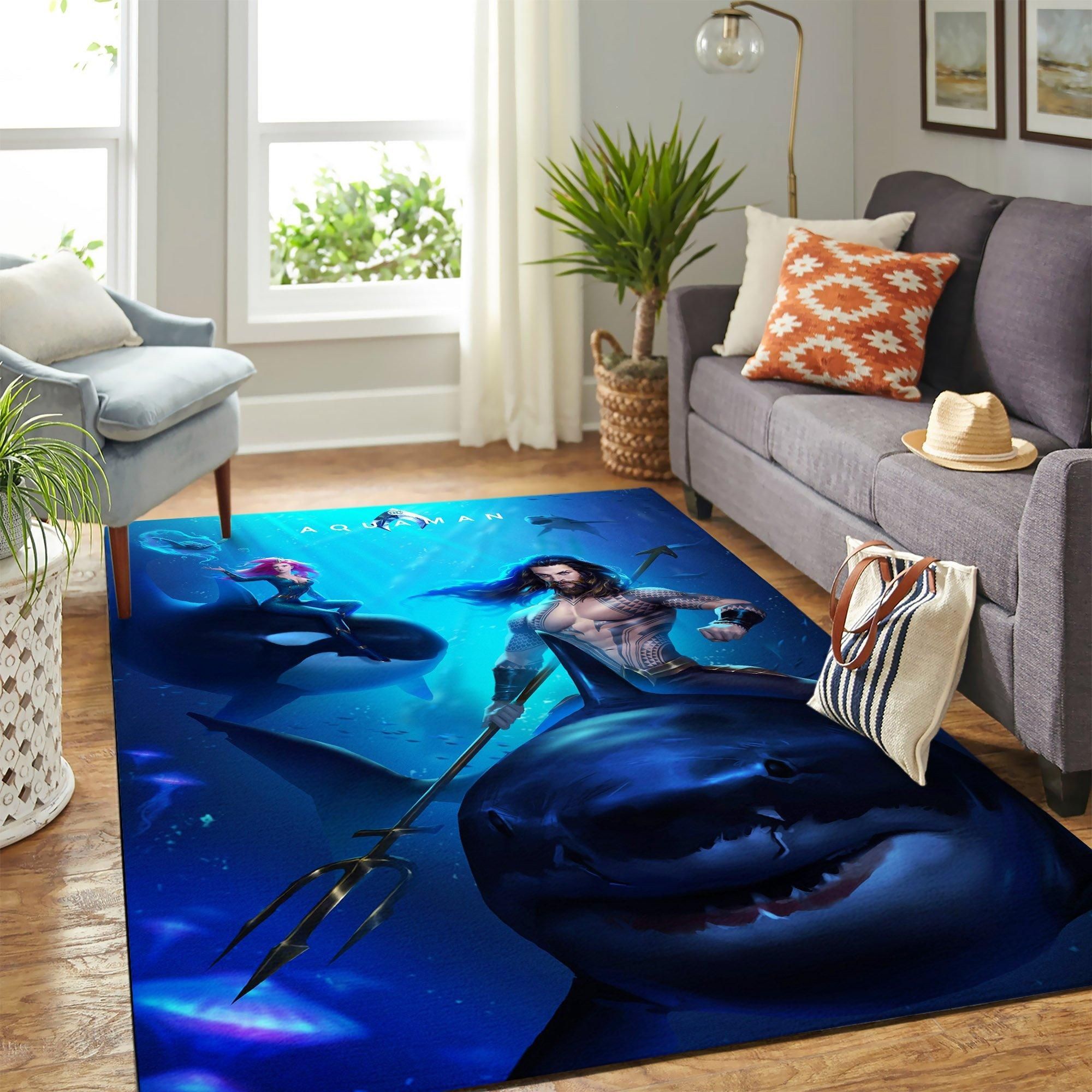 Aquaman Area Rug Geeky Carpet – home decor – Bedroom Living Room decor