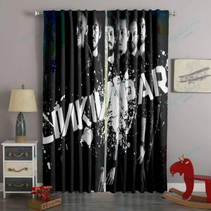 3D Printed Linkin Park Style Custom Living Room Curtains