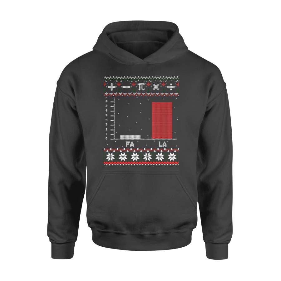 VADOBA Fa La Christmas Math Graph Tee Shirts Fa la la la math shirt Math Hoodie