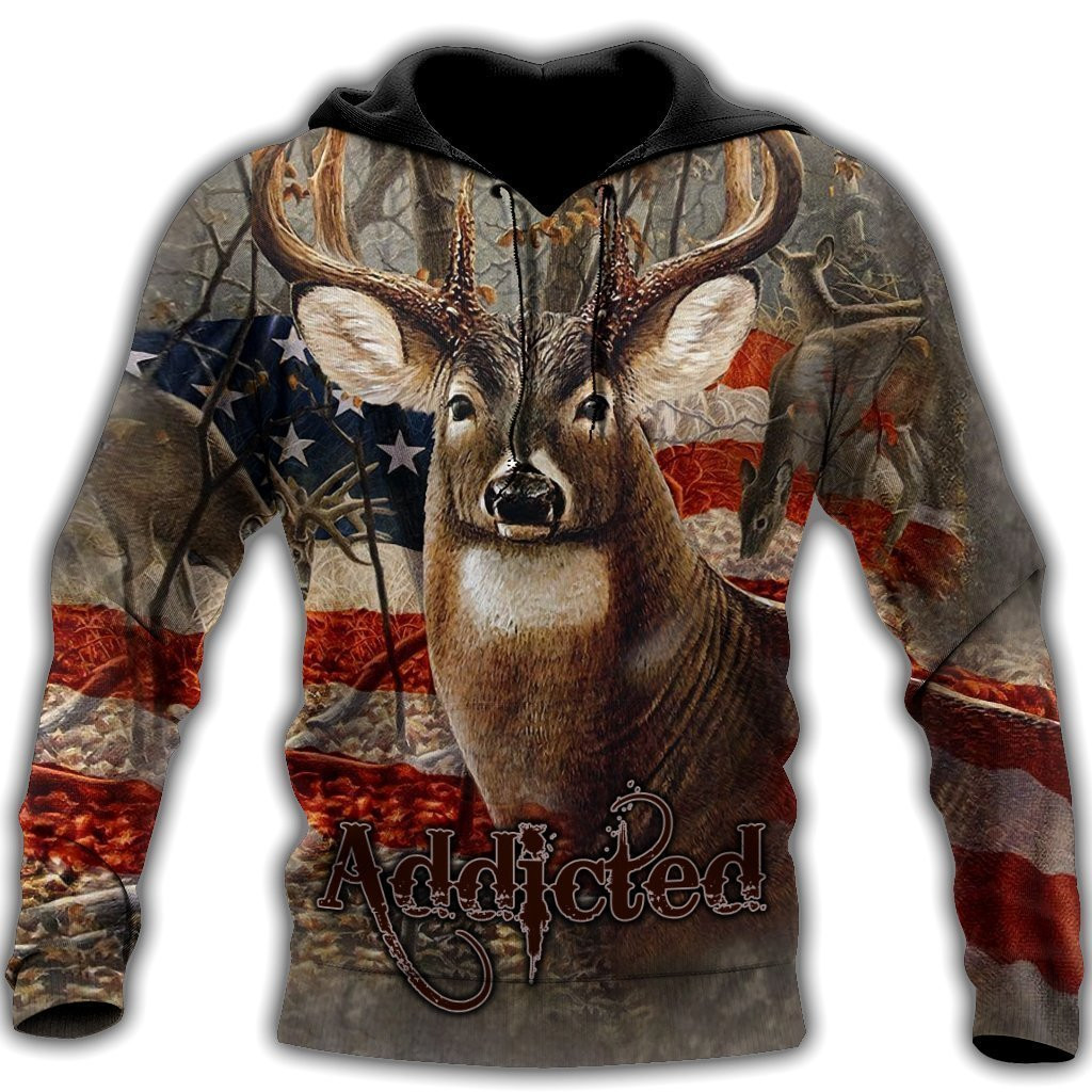 Born To Hunt Deer Hunting All Over Printed Hoodie