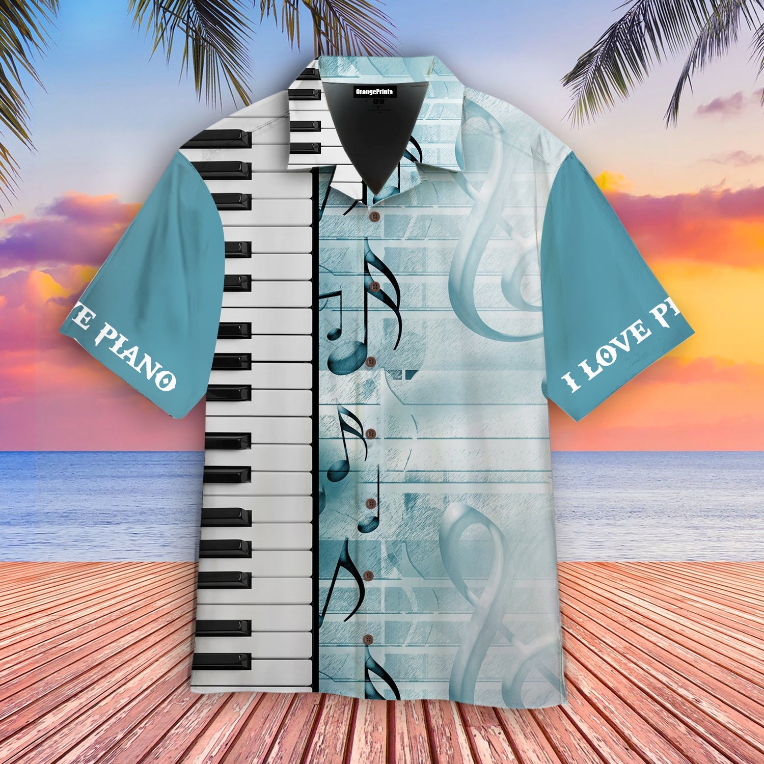 Piano Music Hawaii Shirt For Men Women Adult Ha101758