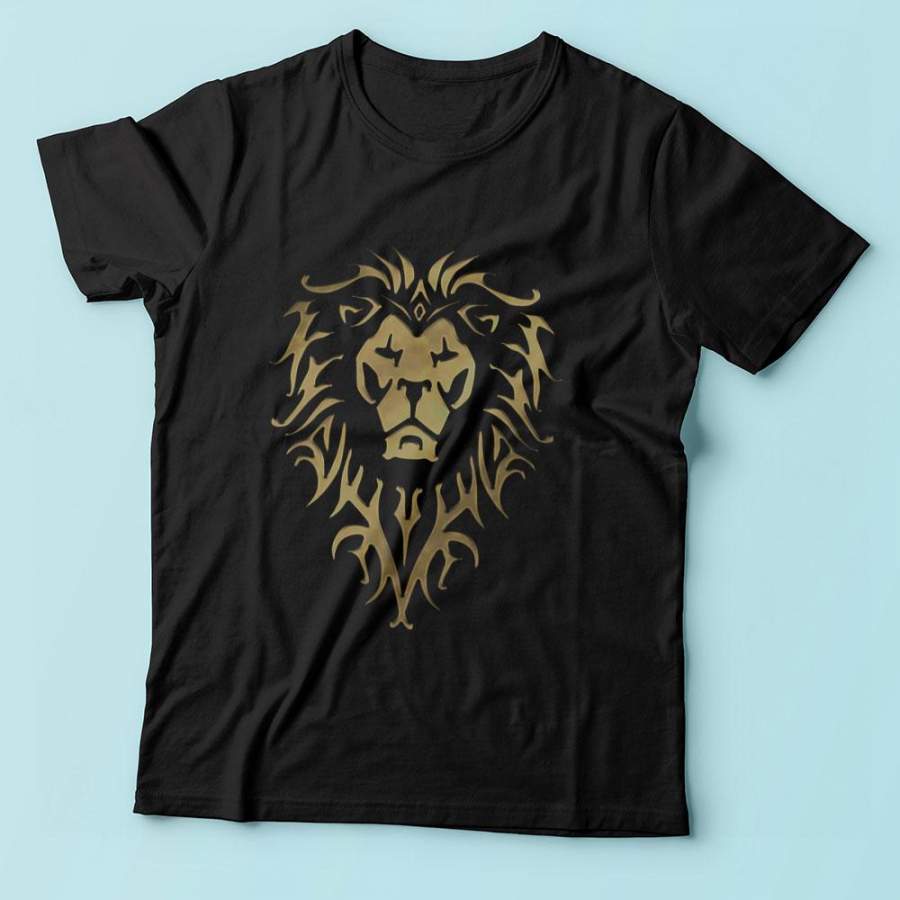 Warcraft Movie T Shirt Lion Wow Alliance Men’S T Shirt