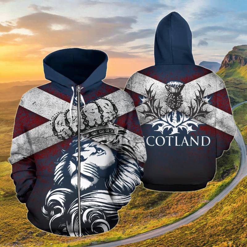 Lion Scotland Lord Style All Over Print Hoodies