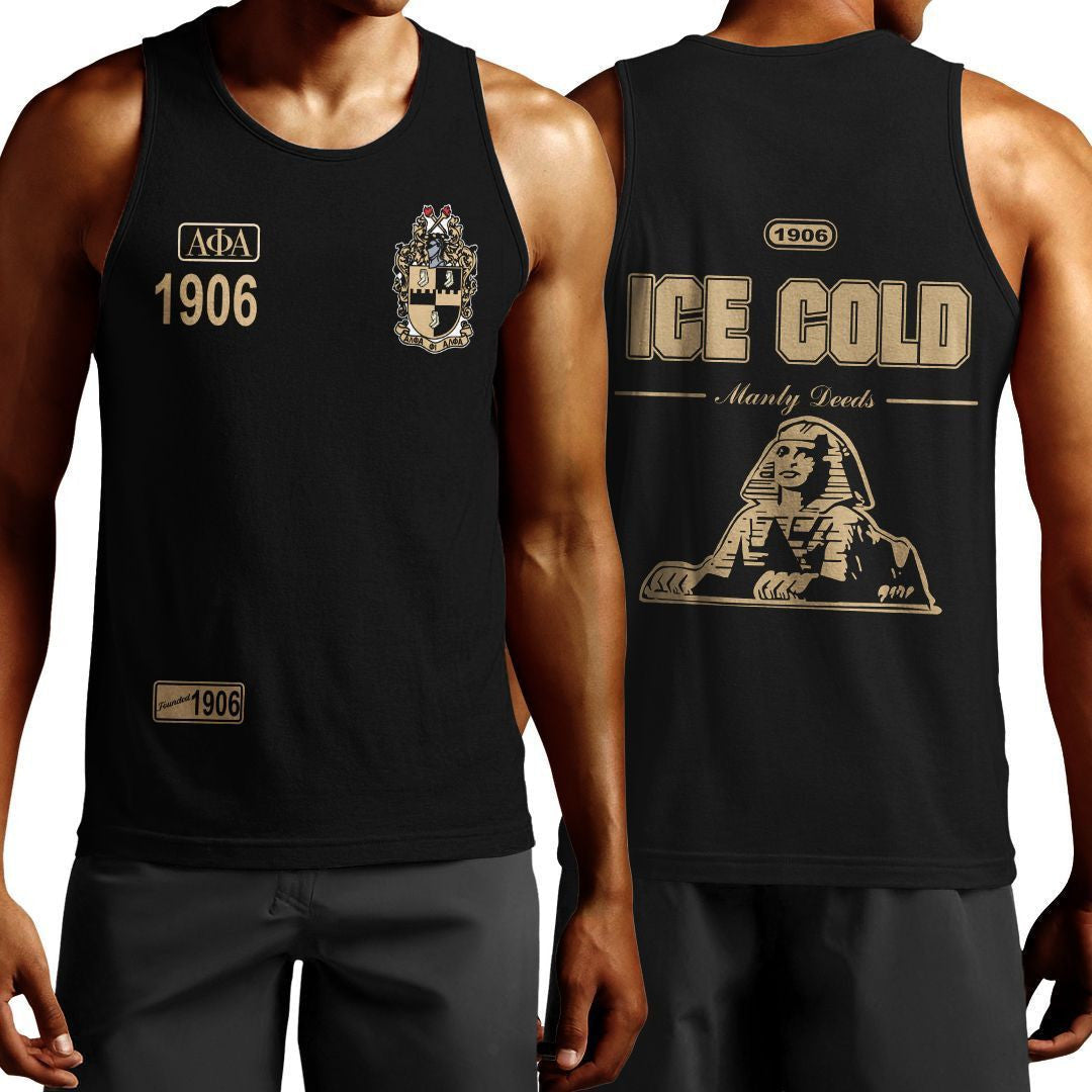 Wonderprint Tank Top  1906 Ice Cold Alpha Phi Alpha Giza Tank Top