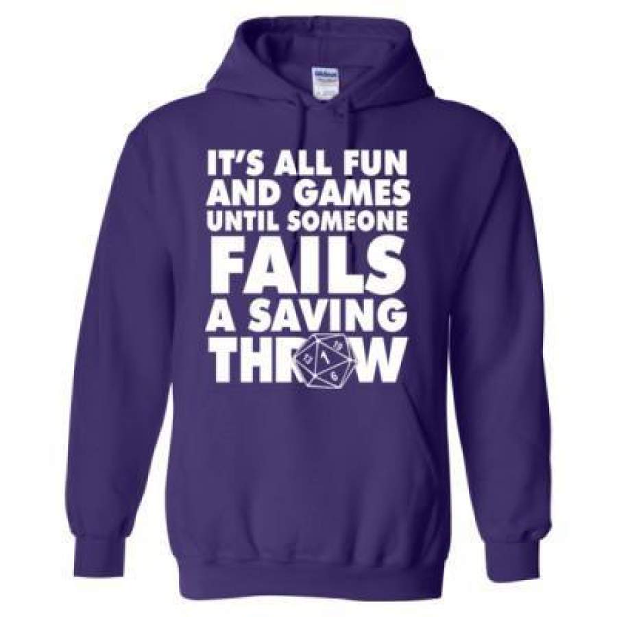 AGR It Is All Fun And Games Until Someone Fails A Saving Throw – Heavy Blend™ Hooded Sweatshirt