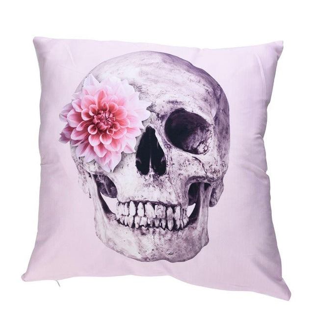 Skull Cushion Cover Home Decor 45*45cm Square Sofa Home Cafe Cushion Covers Car Seat Gifts