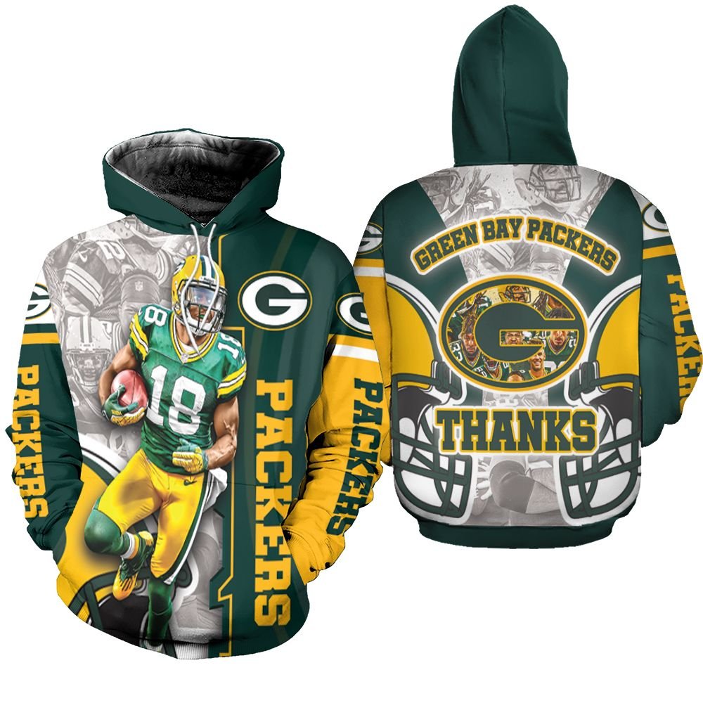 Randall Cobb 18 Green Bay Packers Thanks NFC North Winner Hoodie