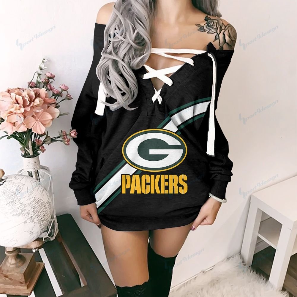 Green Bay Packers Lace-Up Sweatshirt 39