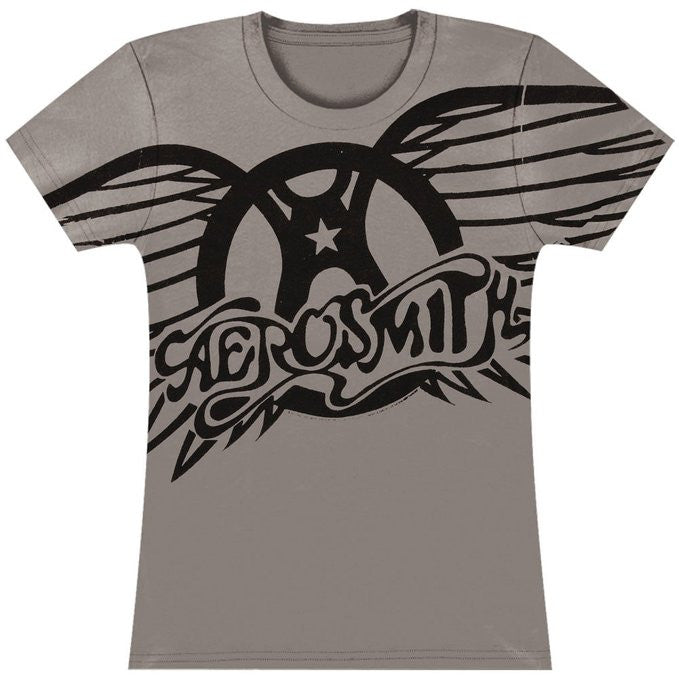 Aerosmith Logo Gray T-Shirt