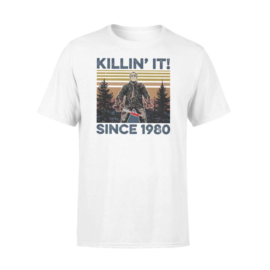 Killin’ It Since 1980 Halloween Vintage Retro T-shirt