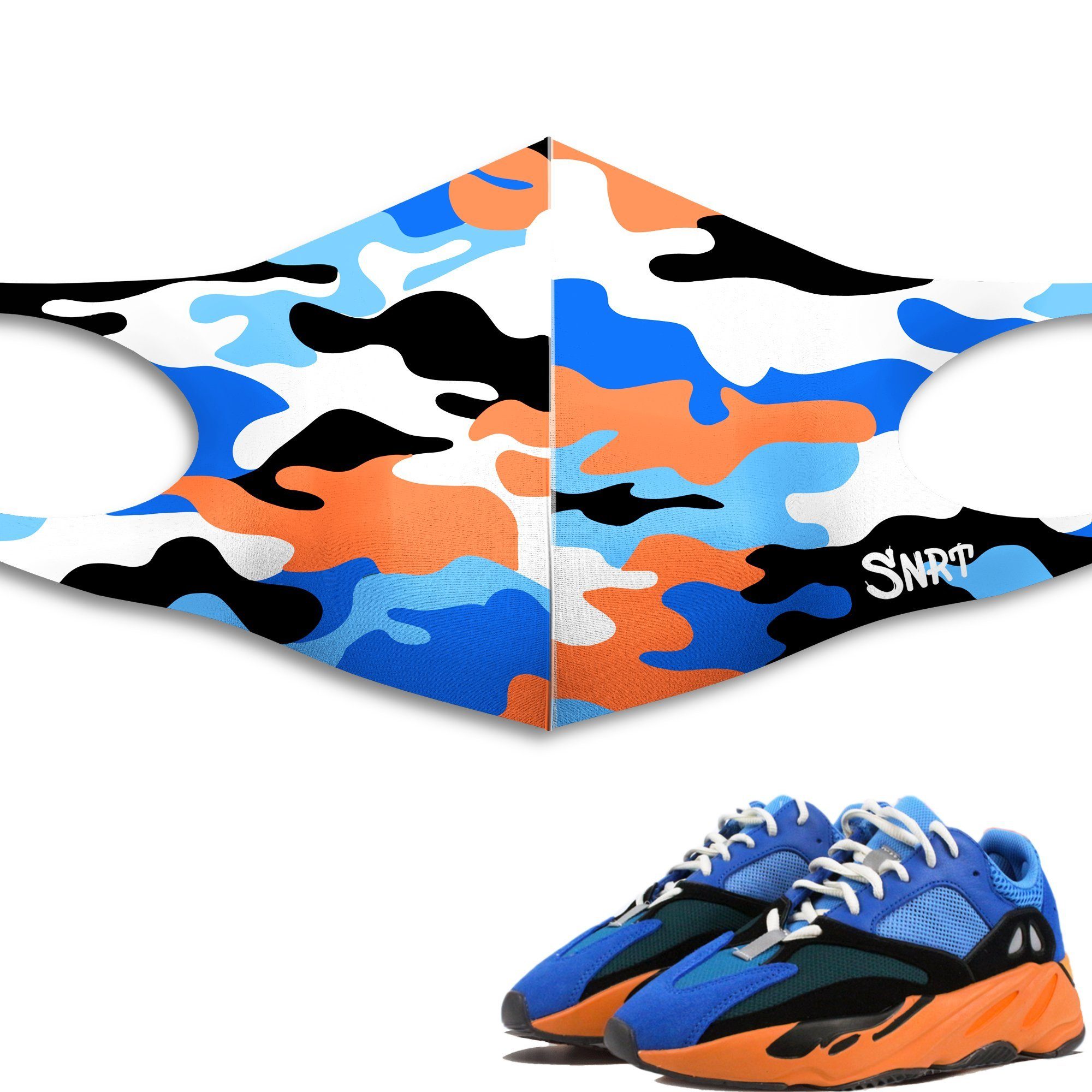 Camo Face Mask – Yeezy 700 Bright Blue