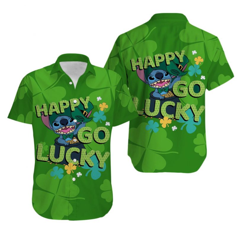 Lilo Day Happy Go Lucky Hawaii Graphic Print Short Sleeve Hawaii Casual Shirt Ha37446