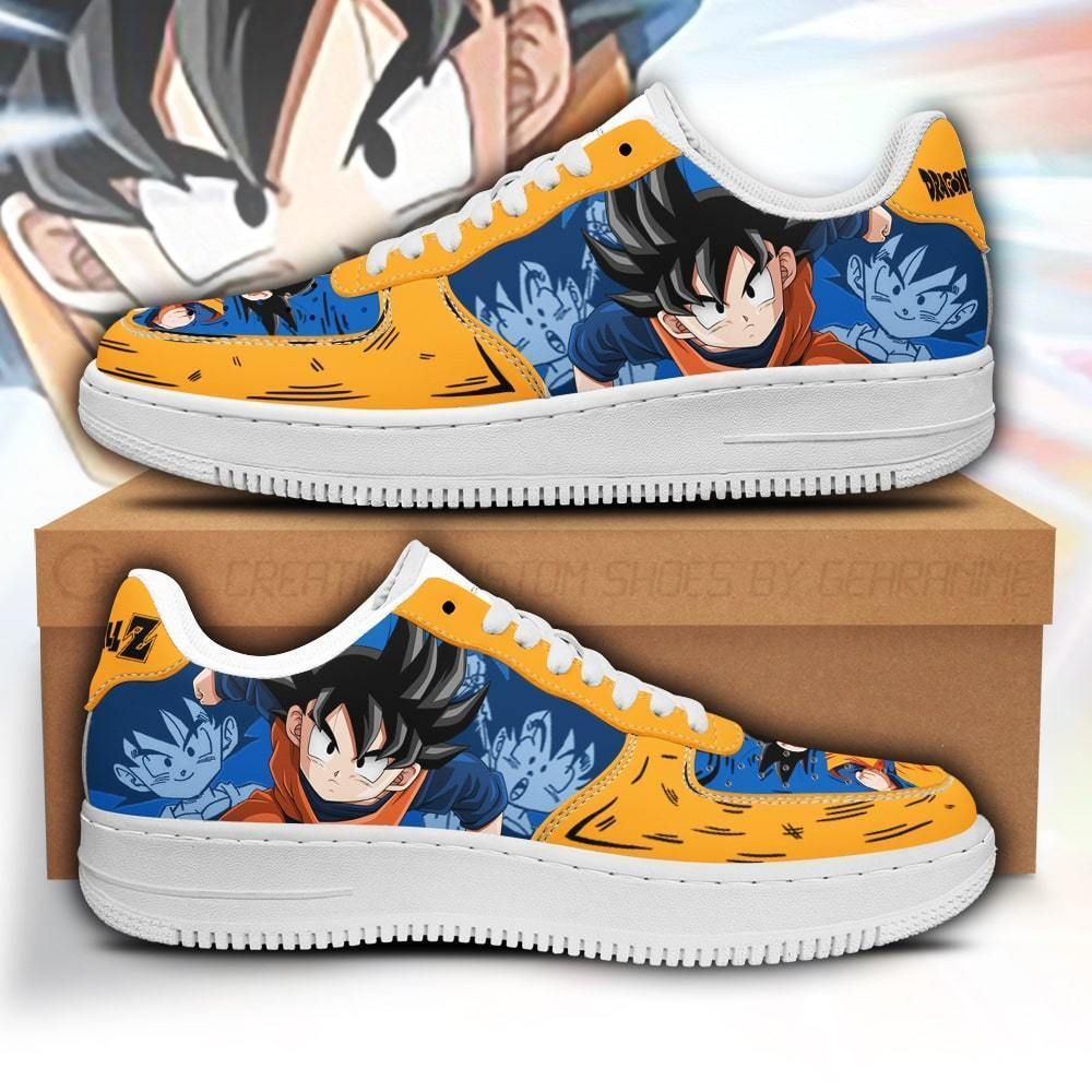 Goten Dragon Ball Air Force Shoes Sneakers Custom Anime
