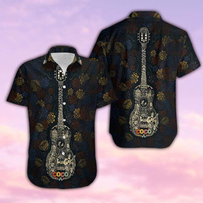 Guitar Coco Art Hawaii Shirt For Men Women Adult Ha21293