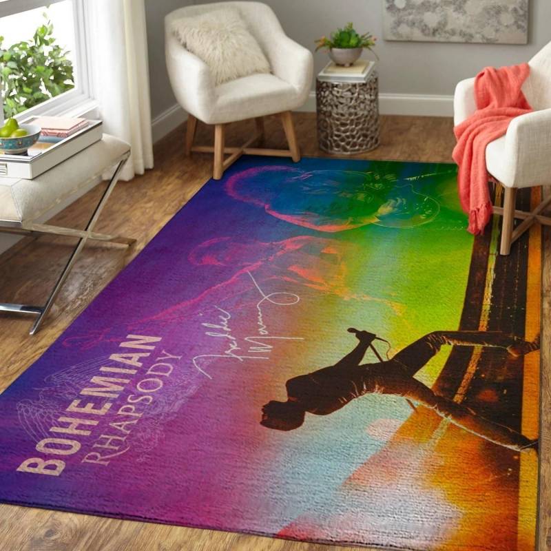 Freddie Mercury – Bohemian Rhapsody Area Rug Geeky Carpet Floor Decor