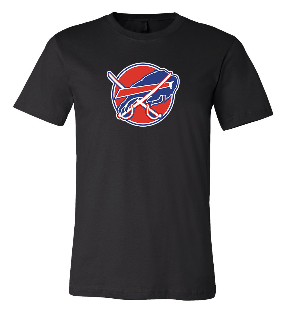 Buffalo Bills Buffalo Sabres Mash Up Logo  T-Shirt