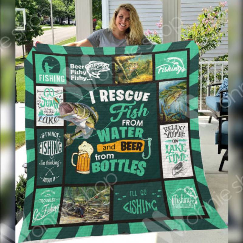 Fishing Beer A2201 87O42 Blanket