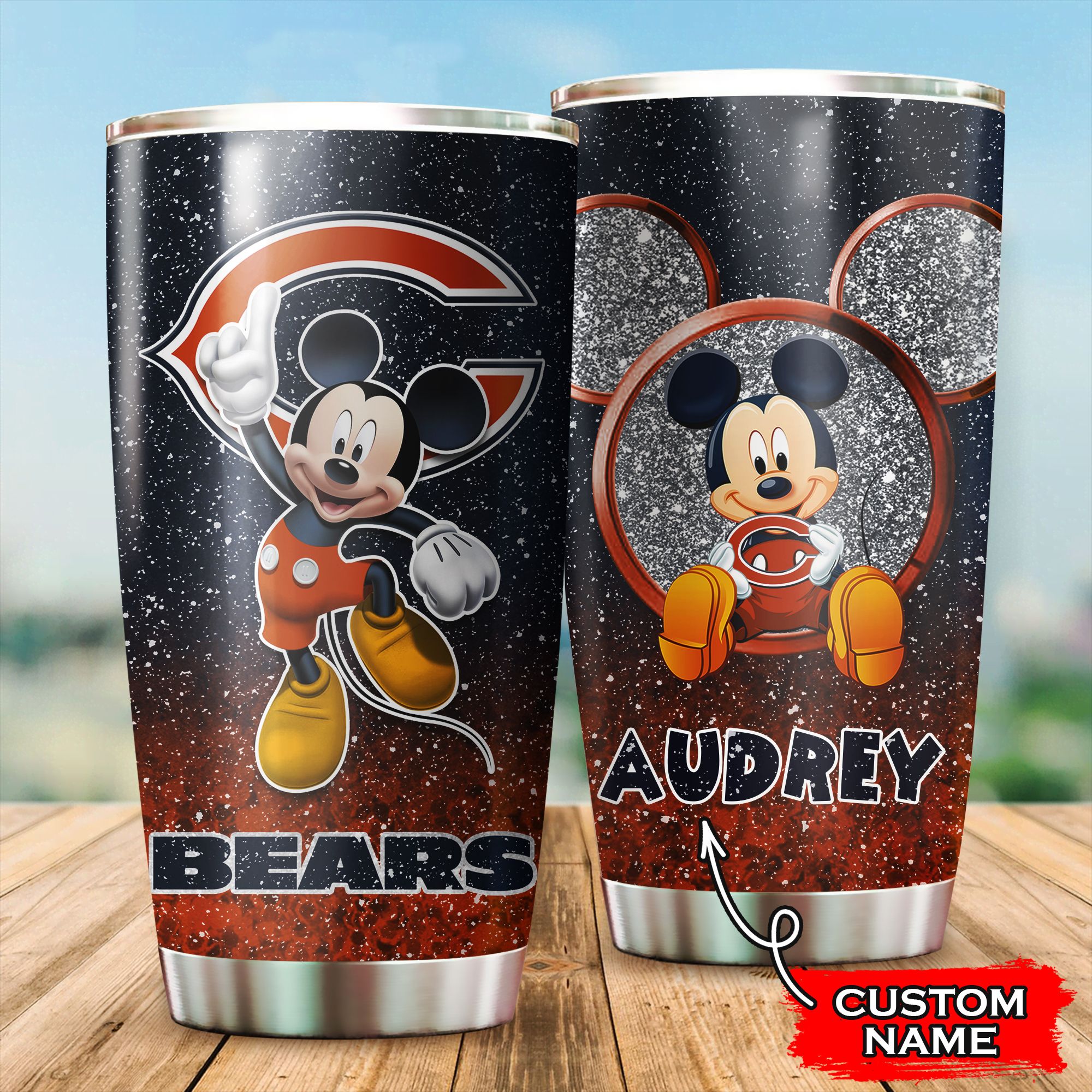 Chicago Bears Mickey Custom Tumbler XXTTT-TB0436