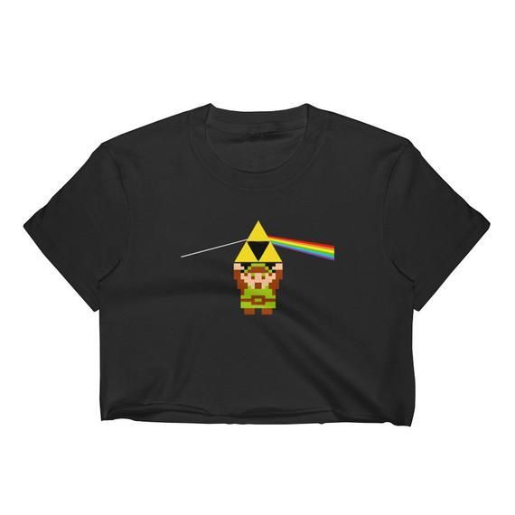 Zelda Link Floyd Short Sleeve Cropped Shirt W Tear Away Shirt